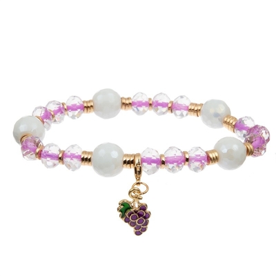 De Charme Met de hand gemaakte Armband van Bowknot van de email Multikleur met Facted Crystal Beads