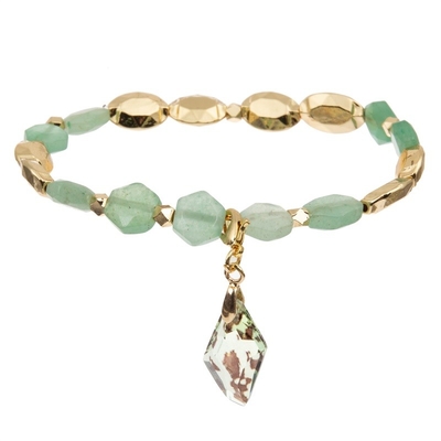 Halfedelstenen die Kostbare Unisex- van Crystal Stretch Beaded Bracelet Semi helen
