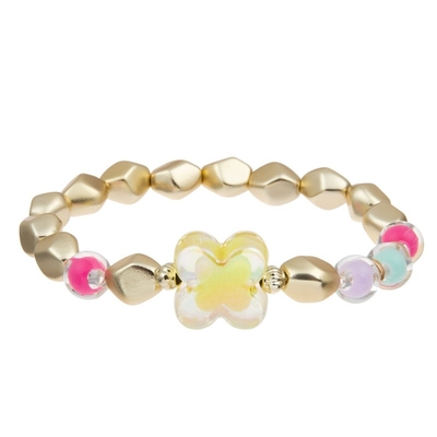 Unisex-Rek Geparelde de Droomkleur van het Armbandsprookje met Regenboogcharme