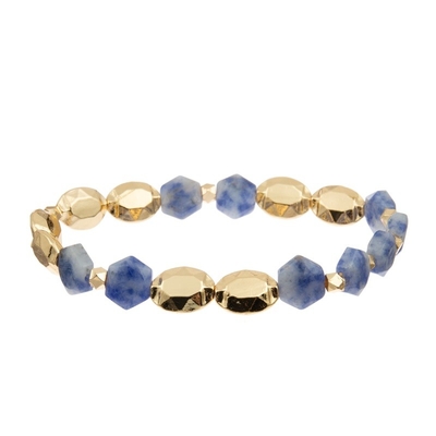 Opal Natural Beads Hexagon Stone-het Helen Machtsarmband Mala For Thanks Giving Gift