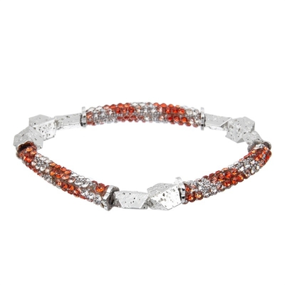 Zilveren Metaallava zircon bar bracelet multi-Kleur voor Brithday-Gift