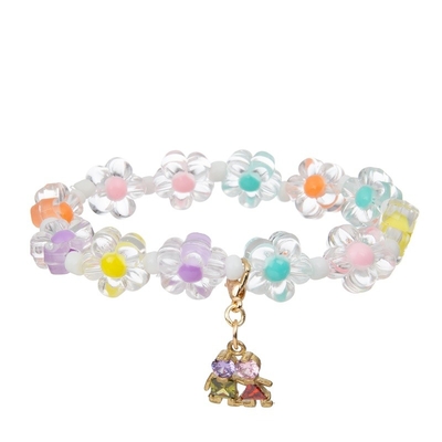 De Charme van de emailregenboog parelt de Vorm van de de Kleurenbloem van de Armbanddroom voor Tiener