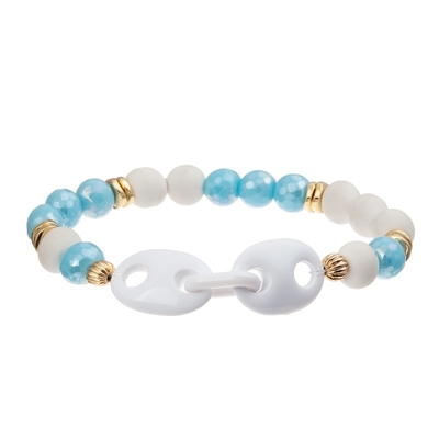 Crystal Glass Masterfully Crafted Beads-Armband voor Meisjesvriendschap Lucky Jewelry