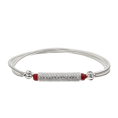 De meisjes houden van de Armband van de Hartcharme met Mysticus Gloeiend Rood Kristal