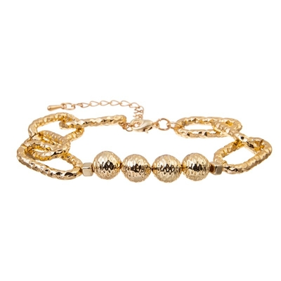 Verklarings14k de Gouden Keten Armband van Armbandchunky gold bracelet gold link