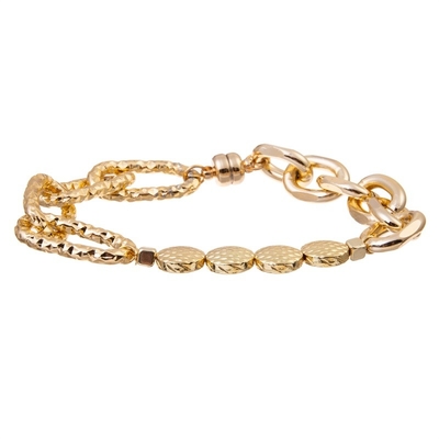 Verklarings14k de Gouden Keten Armband van Armbandchunky gold bracelet gold link