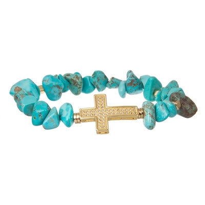 Parelde de Multi Blauwe Turkooise Stapel van Bohemen Elastische Armband voor de Zomermanier