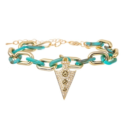 Parelde de Multi Blauwe Turkooise Stapel van Bohemen Elastische Armband voor de Zomermanier