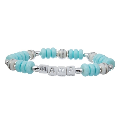 Gepersonaliseerde de Douanenaam Geparelde Armband van de MAMMAmoederdag Gift voor Mamma