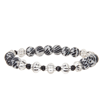 Armband van de de Charmesteen van de douane de Met de hand gemaakte Gestreepte Streep voor de Toebehoren van Damesjuwelen