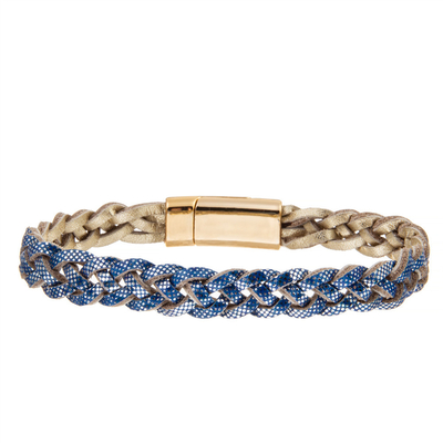 De Echte Leer Gevlechte Armband van vrouwen Met de hand gemaakt met Magnetische Greep