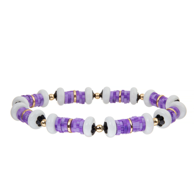 De vinyl Kleurrijke Boheemse Stijl van Polymeerclay handmade bracelet disc beads voor Vrouwen