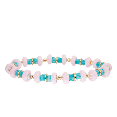 De vinyl Kleurrijke Boheemse Stijl van Polymeerclay handmade bracelet disc beads voor Vrouwen