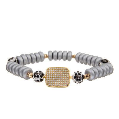 Van het Metaalarmbanden van het douane Met de hand gemaakt die Messing van de Armbandboho de Steengoud voor Vrouwen wordt geplateerd