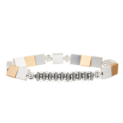 Vierkante Natuurlijke Halfedelsteenarmbanden die de Juwelen van de Armbandenvrouwen van de Steenparel helen
